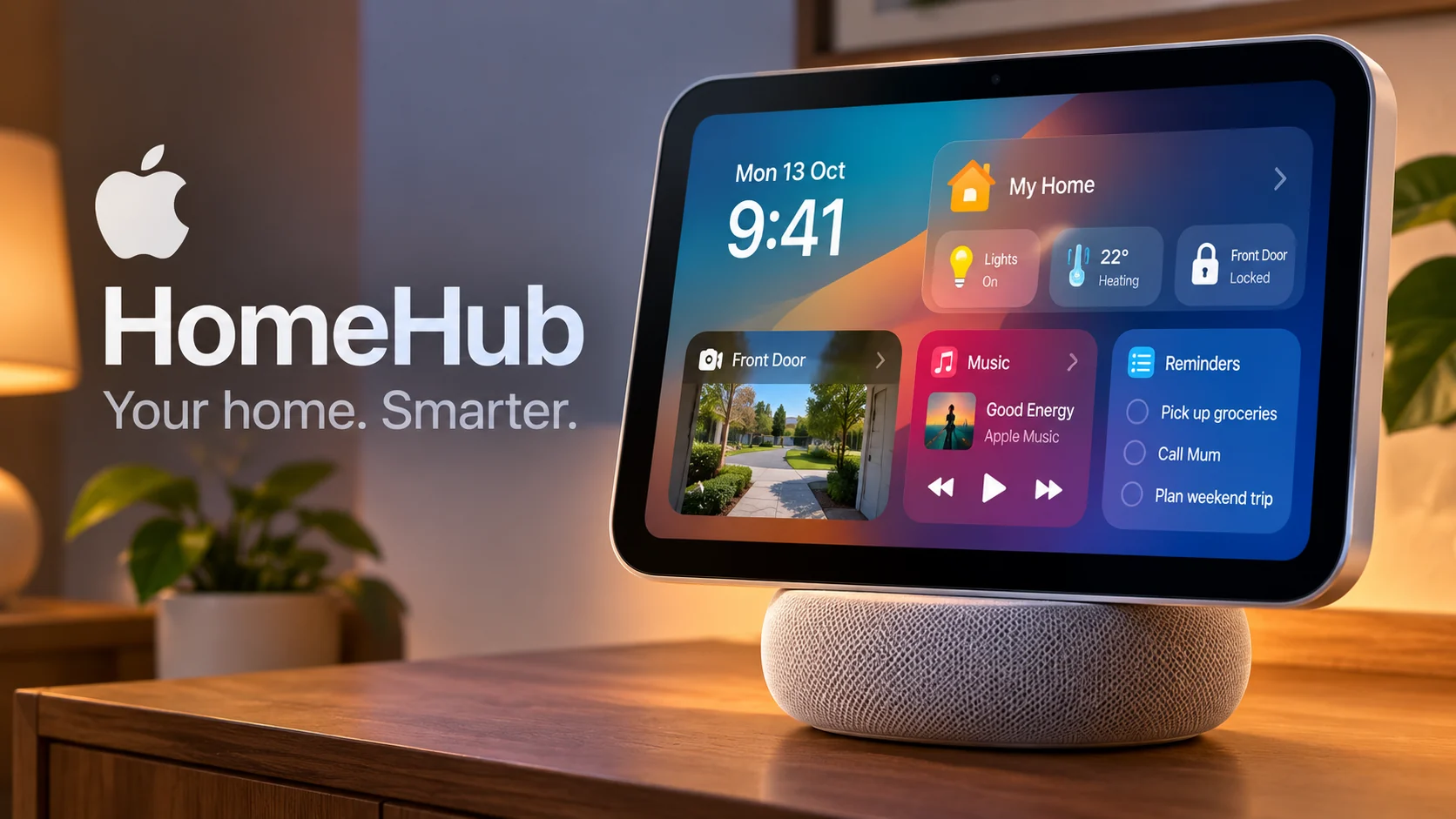 Concept illustration of a possible Apple Home Hub