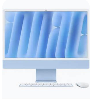 New blue 24-inch iMac
